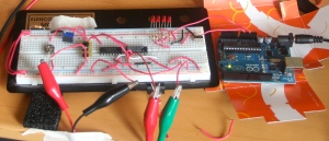 Photointerruptor Test Circuit Breadboard